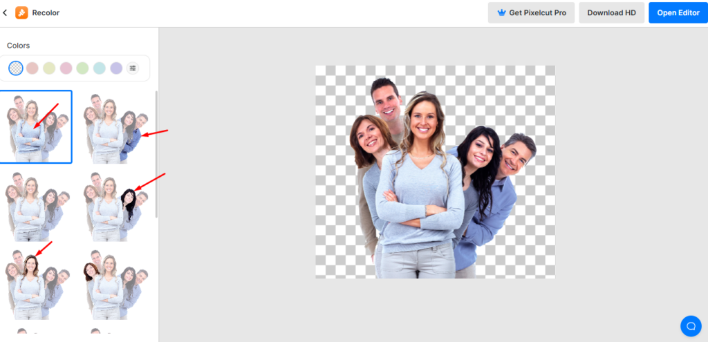 Как быстро изменить цвет объекта на фото онлайн