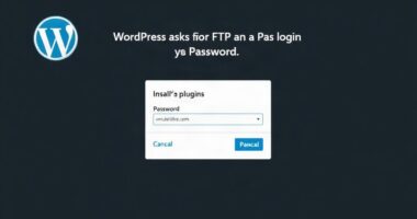 WordPress просит FTP-логин и пароль при установке или обновлении плагинов: почему так происходит и как это исправить