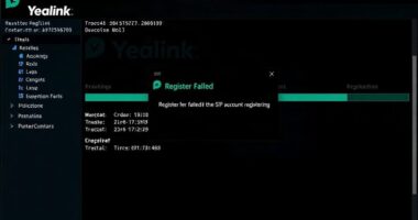 Yealink пишет Register Failed: почему SIP-аккаунт не регистрируется и что с этим делать
