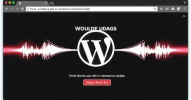 WordPress завис в режиме технического обслуживания после обновления: как вернуть сайт к жизни без паники
